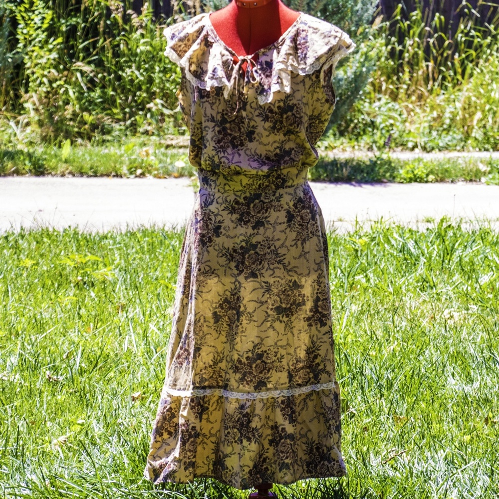 Vintage prairie top/skirt set